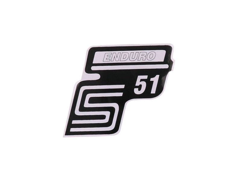 Nápis S51 Enduro samolepka pro Simson S51 - vyberte z nabídky: - žlutá