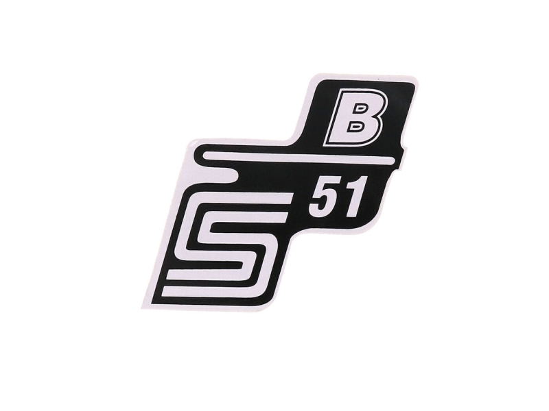 Nápis S51 B samolepka pro Simson S51 - vyberte z nabídky: - neon žlutá