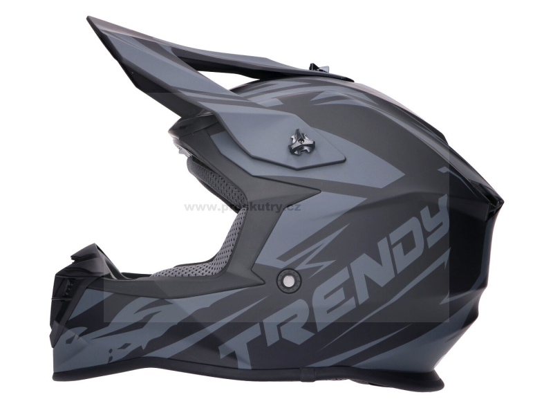 Helma Motocross Trendy T-903 Leaper černá / šedá matná - různé velikosti - S