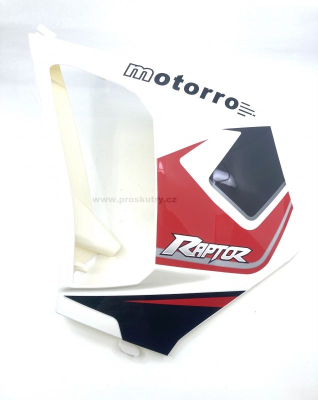 Podvozek tlumiče - Přední levý plast blinkru pro Motorro Raptur 125ccm černý