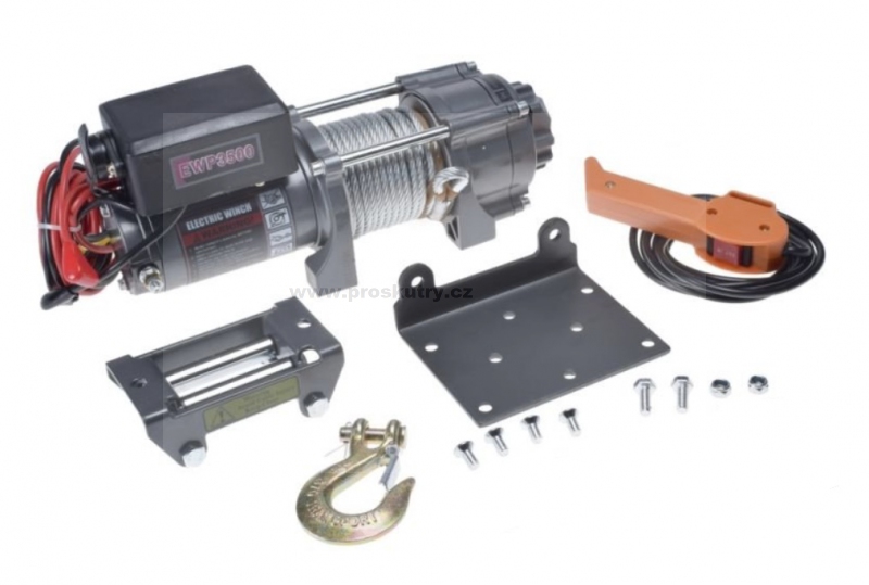 Naviják ATV WINCH 3500/1588 lbs / kg 12V + doprava zdarma