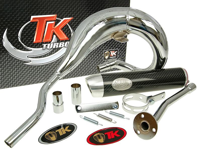 Výfuk Turbo Kit Bufanda RQ chromovaný s homologací pro Aprilia RX 50 (99-05) + doprava zdarma