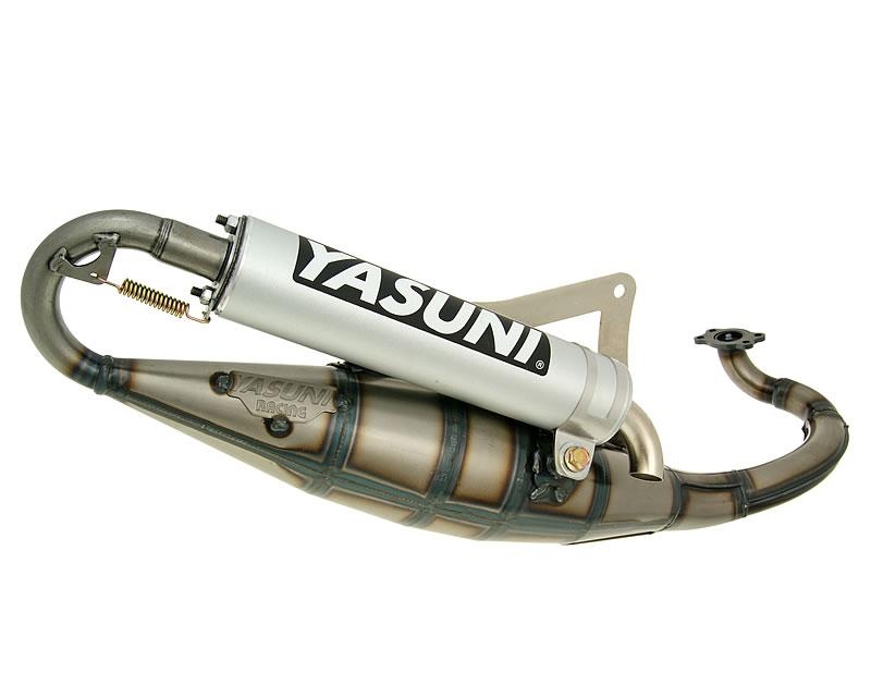 Výfuk Yasuni Scooter R aluminum E-marked pro Peugeot horizontální, Derbi + doprava zdarma