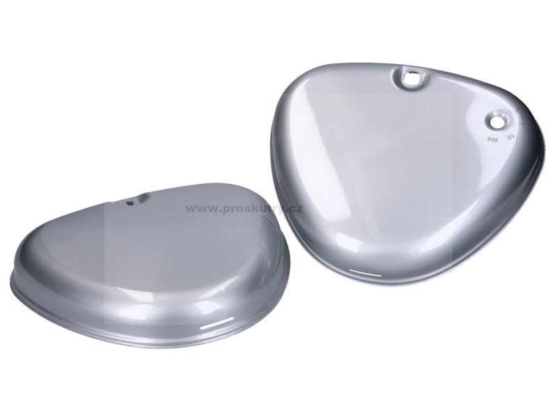 Sada bočních krytů stříbrná metalíza pro Simson S50, S51, S70