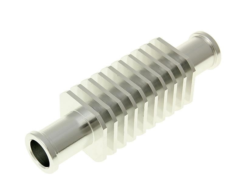 Chladič hliníkový stříbrný (30x103mm) 17 mm hadice