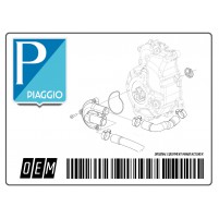 Emblem PIAGGIO X9 grau Plastik