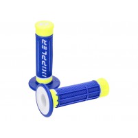 Sada gripů / rukojetí Doppler Grip 3D modrá / bílá / neonově žlutá