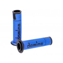 Sada rukojetí Domino A450 On-Road Racing modrá / černá s otevřenými konci