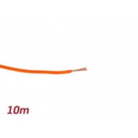 Jednožilový vodič - izolovaný drát 0,85mm délka 10m oranžový
