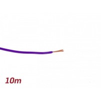 Jednožilový vodič - izolovaný drát 0,85mm délka 10m fialový