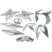 Sada plastů EDGE 9 kusů šedá metalíza pro Yamaha Aerox, MBK Nitro