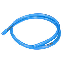 Palivová hadice modrá průhledná 1m, 7x12mm