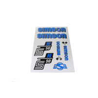 Sada modrých samolepek pro Simson S50 N 7-dílná