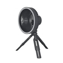 Přenosný ventilátor s LED lampou Nitecore NEF10 šedý