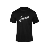 Černé tričko s logem Schmitt 100% bavlna unisex - velikost L