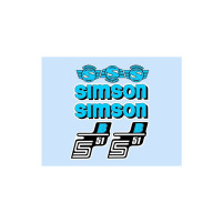 Sada nálepek SIMSON S 51modrá