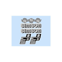 Sada nálepek SIMSON S 51 šedá