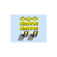 Sada nálepek SIMSON S 51 žlutá