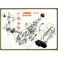 Plakát motoru Jawa BABETTA 225 (84 x 60cm)
