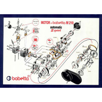 Plakát motoru BABETTA 210 (84 x 60cm)