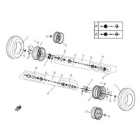 Vnitřní kloub zadní pravý pro Cfmoto Gladiator UTV530, UTV630, RX510, RX530, X5, X6, X8, Z6, OEM 9010-280210
