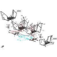 Pravá stupačka dlouhá pro Cfmoto Gladiator X5, X6, OEM 905A-040004