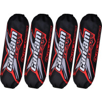 Kryty / návleky tlumičů pro Can-am Outlander černé - červené nový model