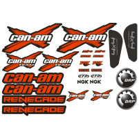 Sada samolepek pro Can-am Renegade, červená barva