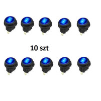 vypínač 100% vodotěsný PR18101 modrý 10 ks