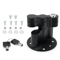 Dvojitě uzamykatelný montážní držák pro kanystry