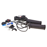 Vyhřívané rukojeti Koso černé 130 mm pro čtyřkolky a čtyřkolky (pro palec plynu)
