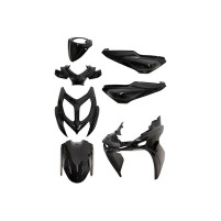 Sada plastů 7ks lesklá černá pro Yamaha Aerox, MBK Nitro 2013-2017