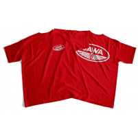 Tričko s potiskem JAWA Fratišek Janeček (FJ) velikost - XL červené