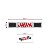 Sada nálepek pro JAWA-BABETTA 207 stříbrný podklad 160x30mm
