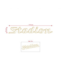 Sada nálepek pro Jawa STADION - bílá 175x25 mm