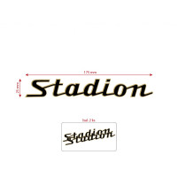 Sada nálepek pro Jawa STADION - černá  175x25 mm