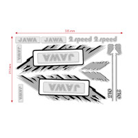 Sada nálepek pro Jawa BABETTA - JAWA šedá