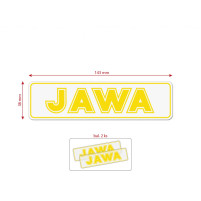 Sada nálepek pro JAWA 143x38 mm žlutá