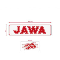 Sada nálepek pro JAWA 143x38 mm  červená