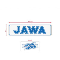 Sada nálepek pro JAWA 143x38 mm  modrá