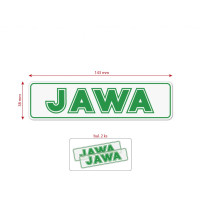 Sada nálepek pro JAWA 143x38 mm  zelená