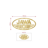 Sada nálepek pro JAWA zlatá 100x50 mm