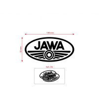 Sada nálepek pro JAWA černá 100x50 mm