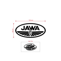 Nálepka JAWA FJ černá 100x50 2 kusy