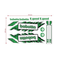 Sada nálepek pro Jawa BABETTA 210 zelená