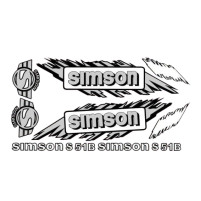 Sada samolepek pro Simson S51 B šedá