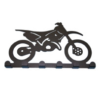 Černý ocelový věšák MOTOCROSS