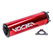 Zadní tlumič Voca výfuku Racing 60x200mm červený 50-80ccm pro D50B0, EBE050, EBS050, AM6