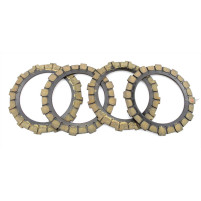 Sada 4ks spojkových lamel pro Simson S 51, 53, 70, 83, SR 50, 80, Schwalbe KR 51/2