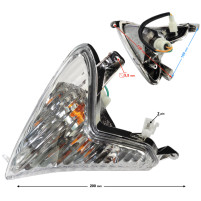 Přední levý blinkr pro Barton Falcon 50/125ccm